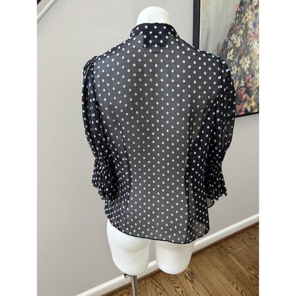 Alexis Calixte Top Black Embroidered Dot XS - Picture 5 of 8